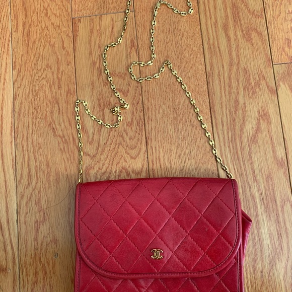 CHANEL Bags Authentic Small Crossbody Chanel Bag Gold Chain Poshmark